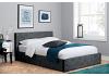 4ft6 Double Berlinda Fabric upholstered ottoman bed frame Black Crushed Velvet 5